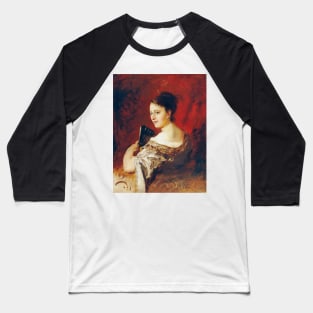 Theresia Fritz at the Age of About 18 by Gustav Wertheimer Baseball T-Shirt